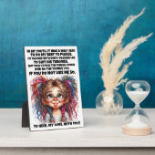 自信と良い話だ。 フォトプラーク (側面)