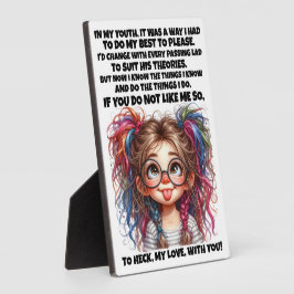 自信と良い話だ。 フォトプラーク