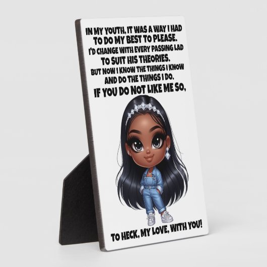 自信と良い話.... フォトプラーク (側面)