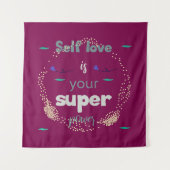 自信に満ちたあなたへの元気が出るメッセージ タペストリー (正面)