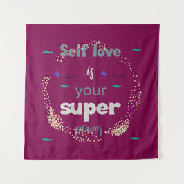 自信に満ちたあなたへの元気が出るメッセージ タペストリー