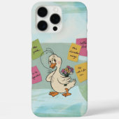 自信に満ちたアヒルやる気を起こさせる付箋 Case-Mate iPhoneケース (裏面)