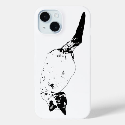 自信に満ちた猫の顔 Case-Mate iPhoneケース (裏面)