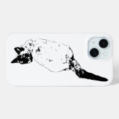 自信に満ちた猫の顔 Case-Mate iPhoneケース (裏面 (横))