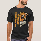 自信に満ちた生き方 無限の人生 Tシャツ (正面)