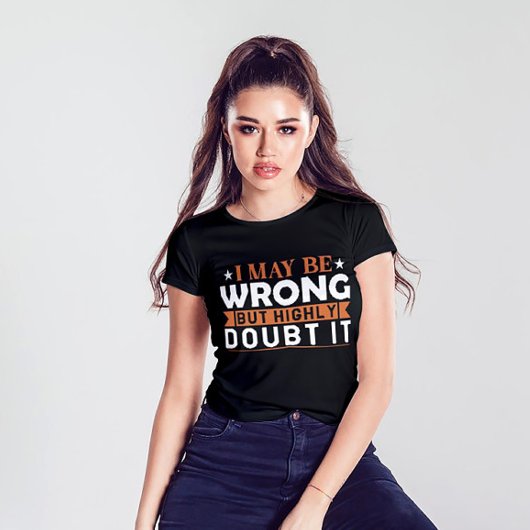 自信に満ちた疑問Tee:大胆に確実 Tシャツ