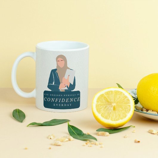 自信のあるイスラム教徒の女性 コーヒーマグカップ