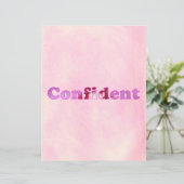 自信のあるピンクブレンドスクラップブック紙 (スタンド正面)