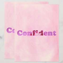 自信のあるピンクブレンドスクラップブック紙