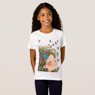 自信のある女の子のための上質なジャージーTシャツ Tシャツ