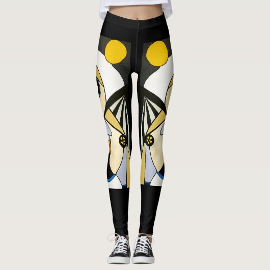 自信のある女性のレギンス レギンス (正面)