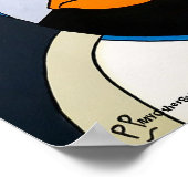 自信のある女性抽象芸術 ポスター (角)