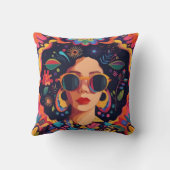 自信のある女性 クッション (裏面)