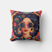 自信のある女性 クッション (正面)