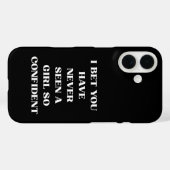 自信の女の子の名言 ブラック クォート, フェミニスト Case-Mate iPhoneケース (裏面 (横))