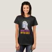 自信は美しい女性ブラック Tシャツ (正面フル)