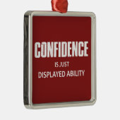 自信は表示能力のみ メタルオーナメント (右)