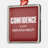 自信は表示能力のみ メタルオーナメント (左)