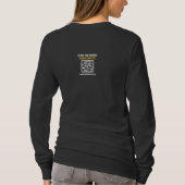 自信は証拠 | 女性用長袖シャツ Tシャツ (裏面)