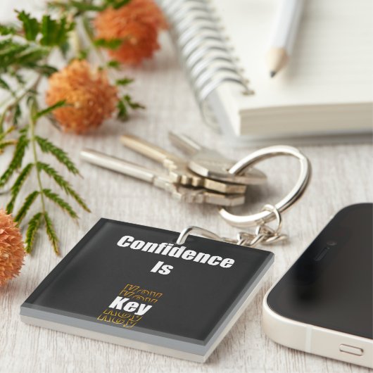 自信は鍵 キーホルダー (正面右)
