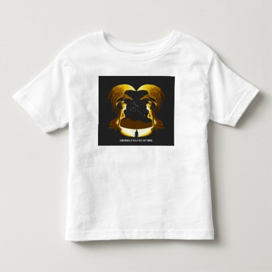 自信は鍵 トドラーTシャツ (正面)