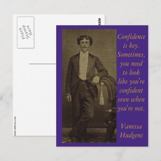 自信は鍵 ポストカード (正面/裏面)