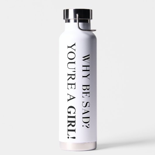 自信やる気を起こさせるのある女の子用ウォーターボトル ウォーターボトル (左面)