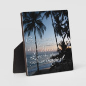 自信を持ってソロー引用文小さな写真プラーク フォトプラーク (正面)