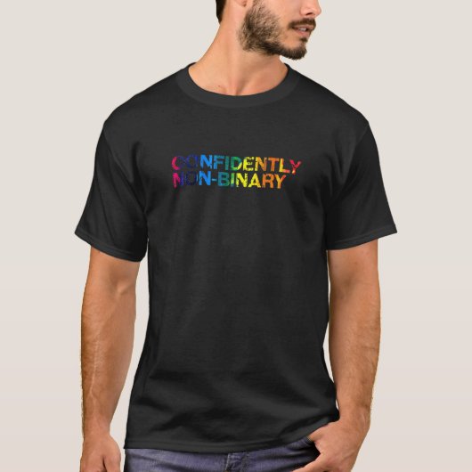 自信を持ってバイナリ以外のLgbtq Genderfluidプライド5 Tシャツ (正面)