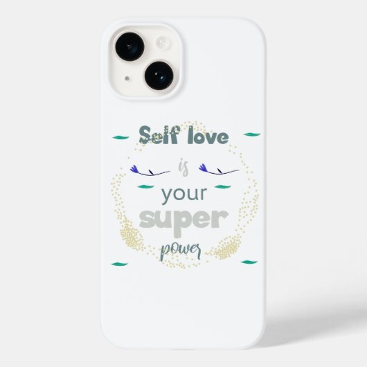 自信を持ってメッセージをアップロードする Case-Mate iPhoneケース (裏面)