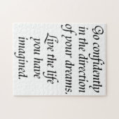 自信を持って励ます生活引用文難しい ジグソーパズル (横)