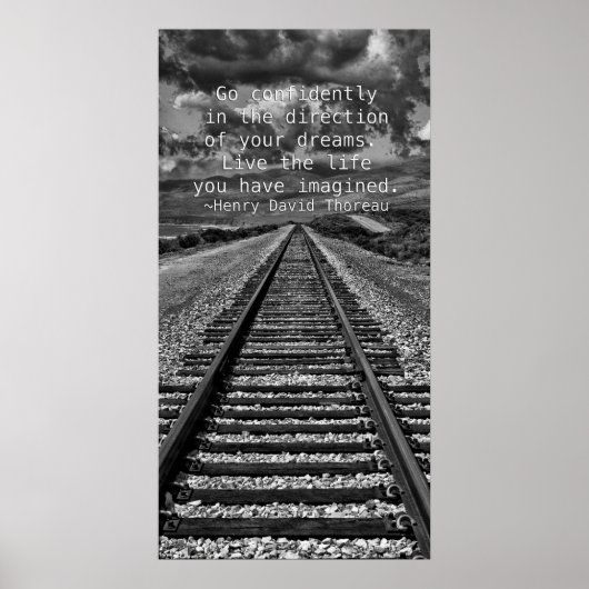 自信を持って夢の方向に進む – ポスター (正面)