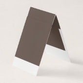 自信を持って茶色スタイリッシュの壁に向かって 名刺 (正面)