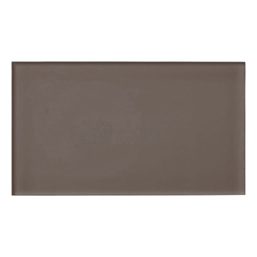 自信を持って茶色スタイリッシュの壁に向かって 名札 (正面)