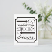 自信を持って行く ポストカード (スタンド正面)