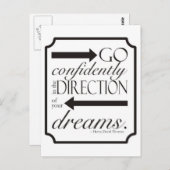 自信を持って行く ポストカード (正面/裏面)