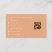 自信を持つアフロ黒人女性ボスエンパワーメントアート 名刺 (裏面)