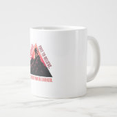 自信コーヒーマグ感動的- ジャンボコーヒーマグカップ (正面右)