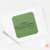 自信シール スクエアシール (封筒)