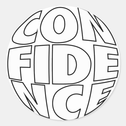 自信デザイン#025 ラウンドシール (正面)