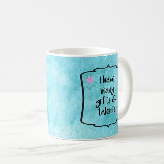 自信ブースト動機づけ確認引用文 コーヒーマグカップ (正面右)