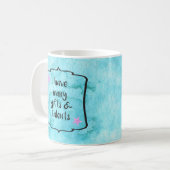 自信ブースト動機づけ確認引用文 コーヒーマグカップ (正面左)