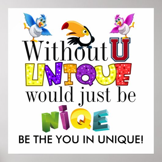 自信ユニークのあるポスター ポスター (正面)