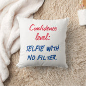 自信レベル:フィルタのないセルフィー クッション (ブランケット)