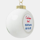 自信レベル：フィルタのないセルフィー セラミックボールオーナメント (左)