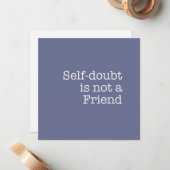 自信喪失は友人のメッセージカードではないです ノートカード (正面/裏面インサイチュ)