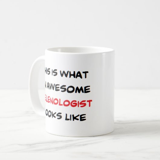 自信家素晴らし コーヒーマグカップ (正面左)