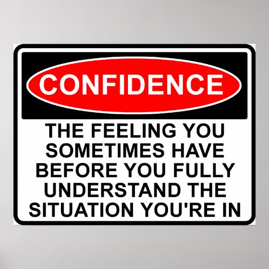 自信引用文ことわざポスター署名プリント ポスター (正面)