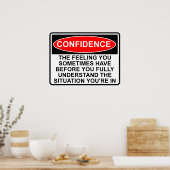 自信引用文ことわざポスター署名プリント ポスター (キッチン)