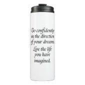 自信引用文ノベルティことわざ子供または同僚 タンブラー (正面)